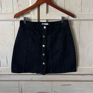 Zara authentic denim black miniskirt Size: M